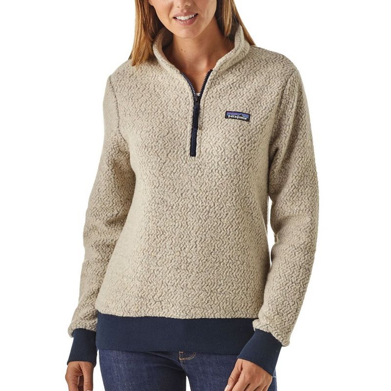 Patagonia Women s Woolyester Fleece Pullover Cream and Navy