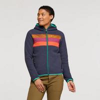  Women's Teca Fleece Hooded Full Zip Jacket - Navy