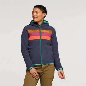 Women's Teca Fleece Hooded Full Zip Jacket - Navy