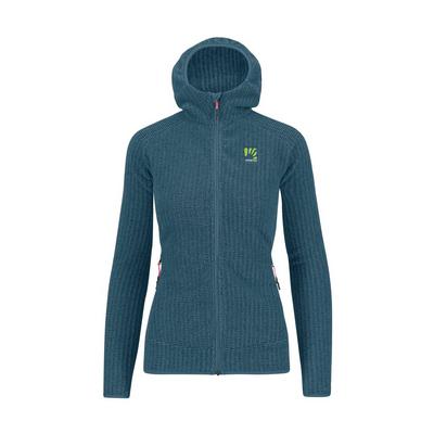 Karpos Women's Rocchetta Hoodie Fleece - Blue