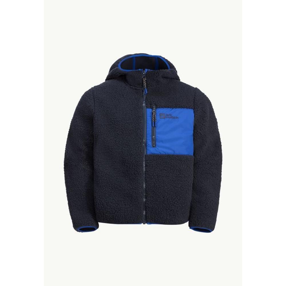 Jack Wolfskin Kids Ice Curl Hooded Jacket - Night Blue