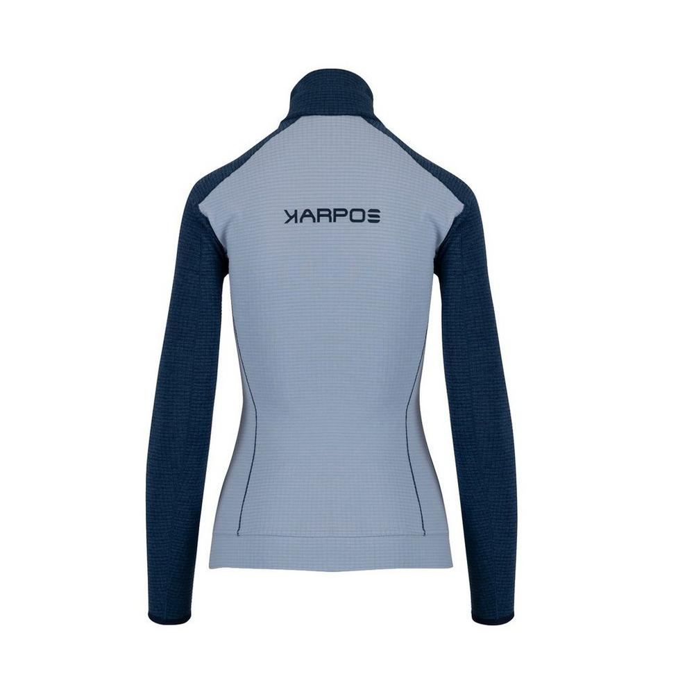 Karpos Women's Ambrizzola Full Zip Fleece - Blue
