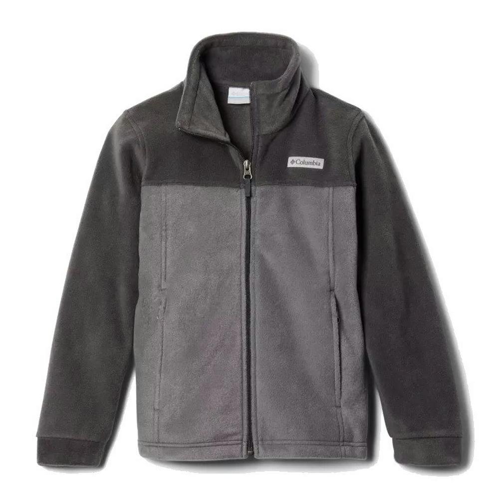 Columbia Kids' Steens Mountain II Fleece Jacket - Black / Grey