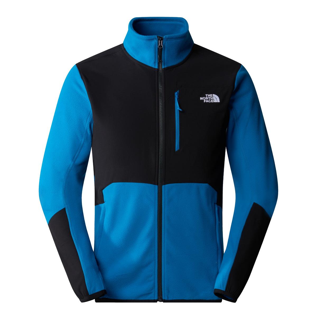 The North Face Men s Glacier Pro Full Zip Fleece Blue Black George Fisher