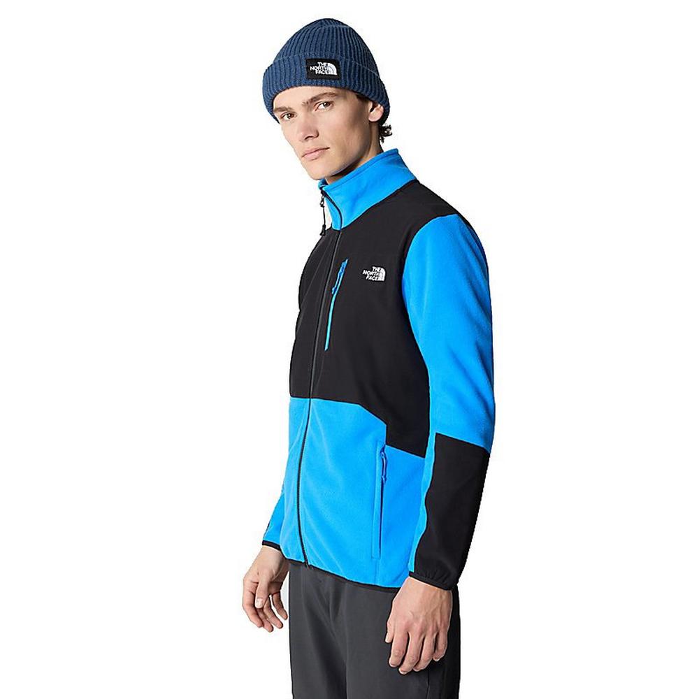 The North Face Men s Glacier Pro Full Zip Fleece Blue Black George Fisher