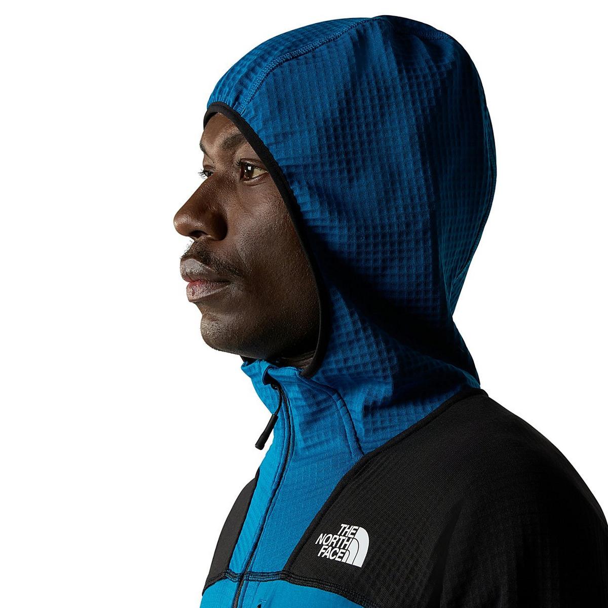 The North Face Men's Stormgap Power Grid Hoodie - Blue / Black