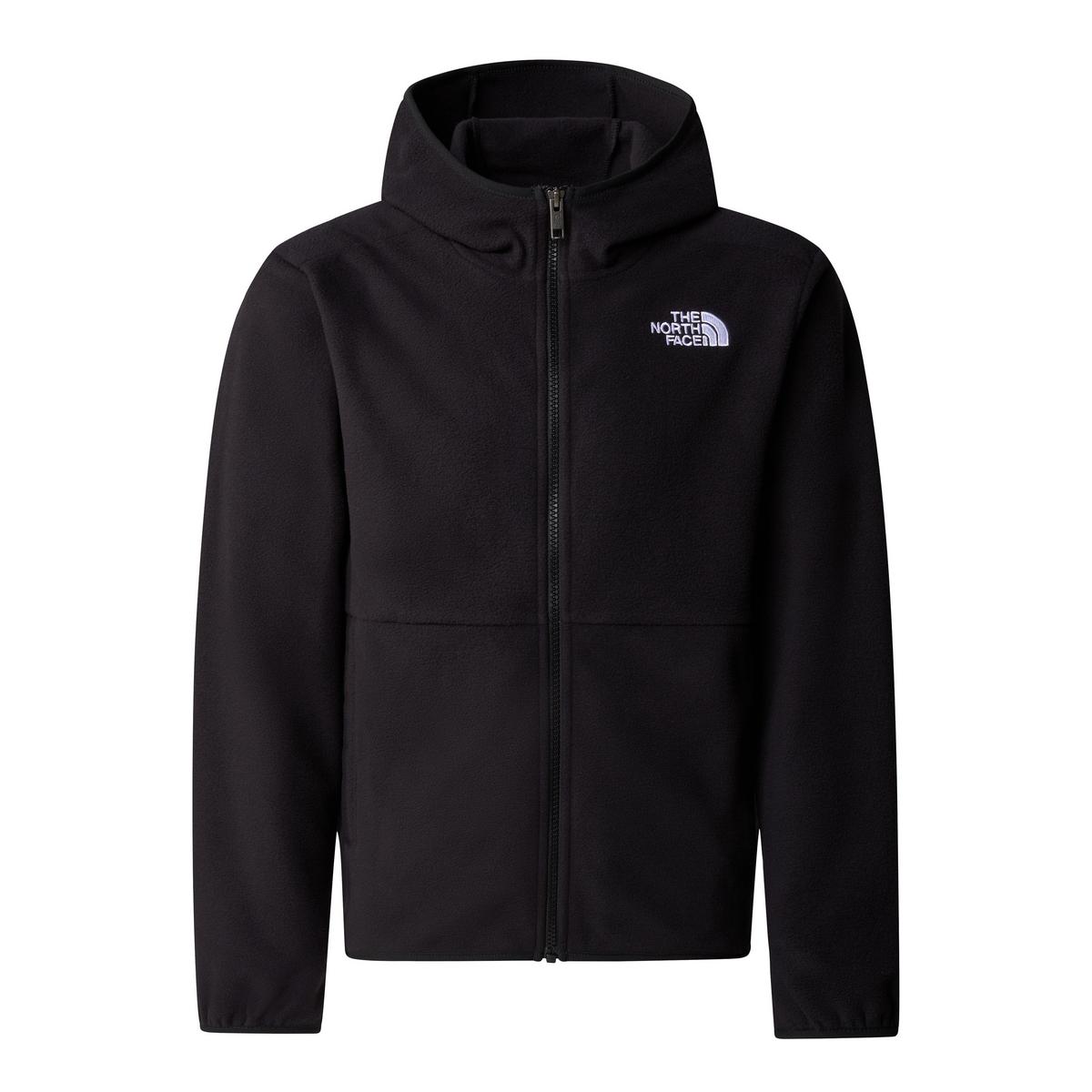 The North Face Teens' Glacier Full-Zip Hooded Fleece - Black