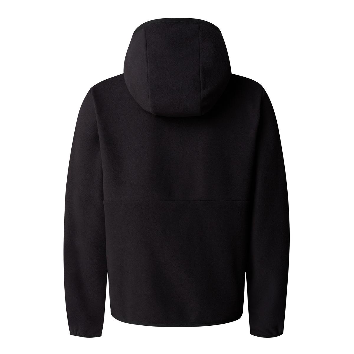 The North Face Teens' Glacier Full-Zip Hooded Fleece - Black