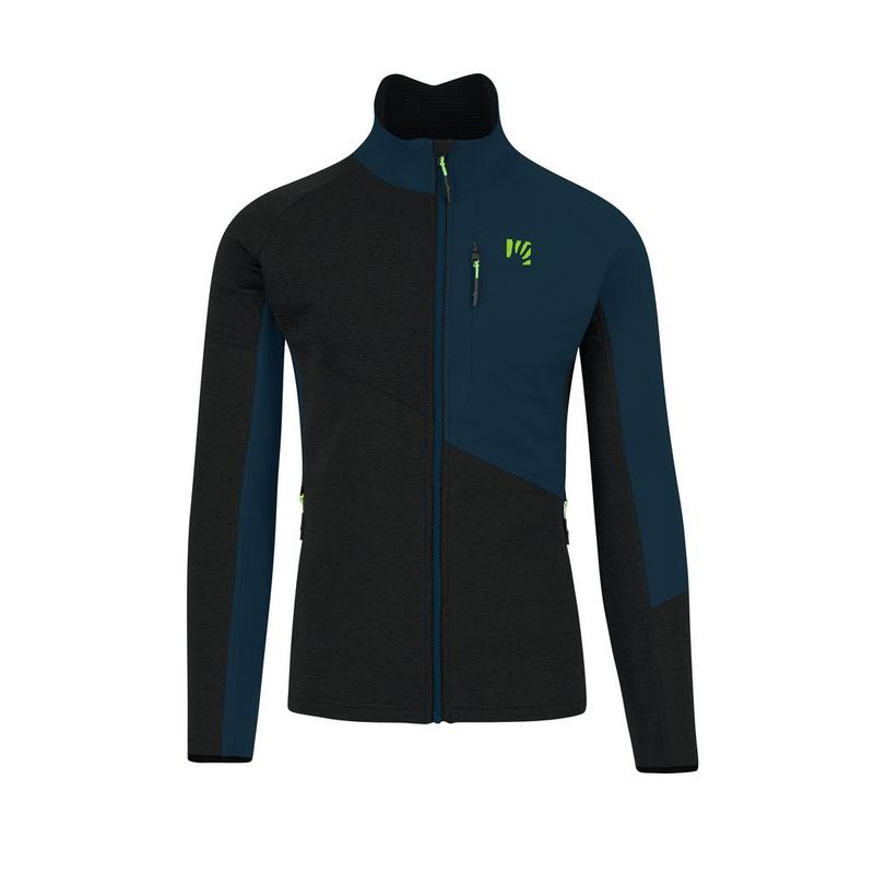 Men's Federa Full-Zip Fleece - Black/ Blue