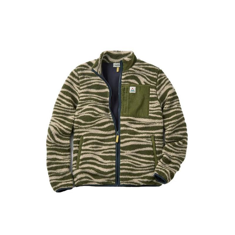 Men's Trekker Recycled Deep-Pile Sherpa Fleece - Green