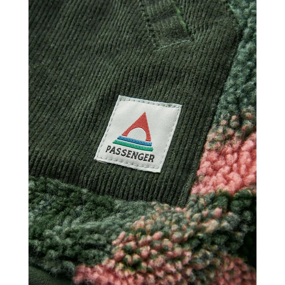 Passenger Clover Recycled Cotton-Lined Sherpa Fleece - Green