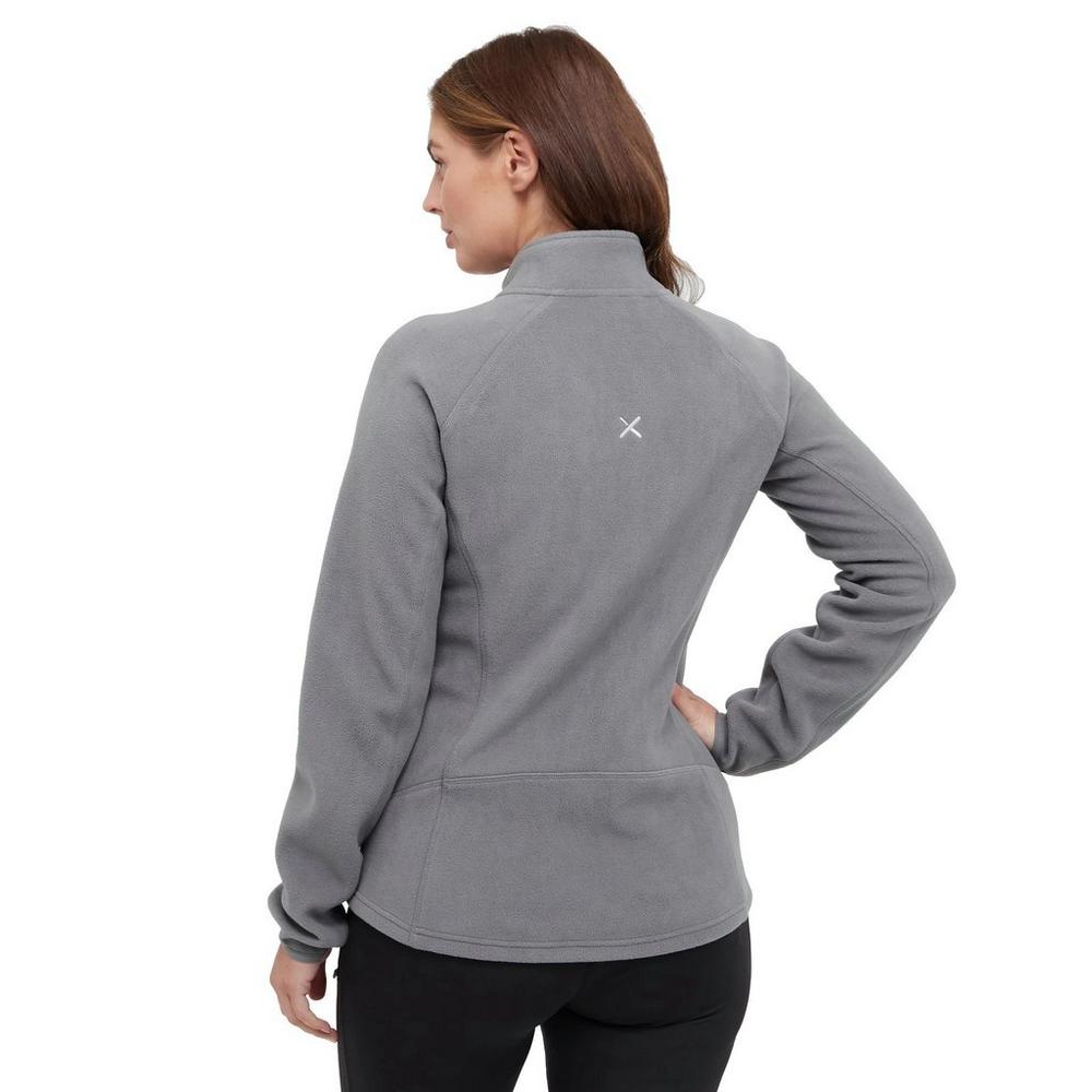 OEX Women's Braidwood Full Zip Fleece - Grey