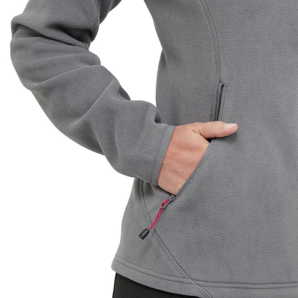 OEX Women's Braidwood Full Zip Fleece - Grey