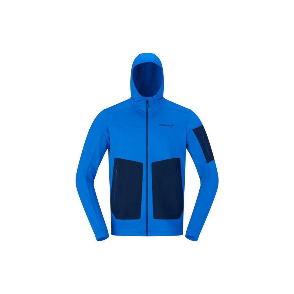 Norrona Men's Falketind Warm2 Stretch Hood - Blue