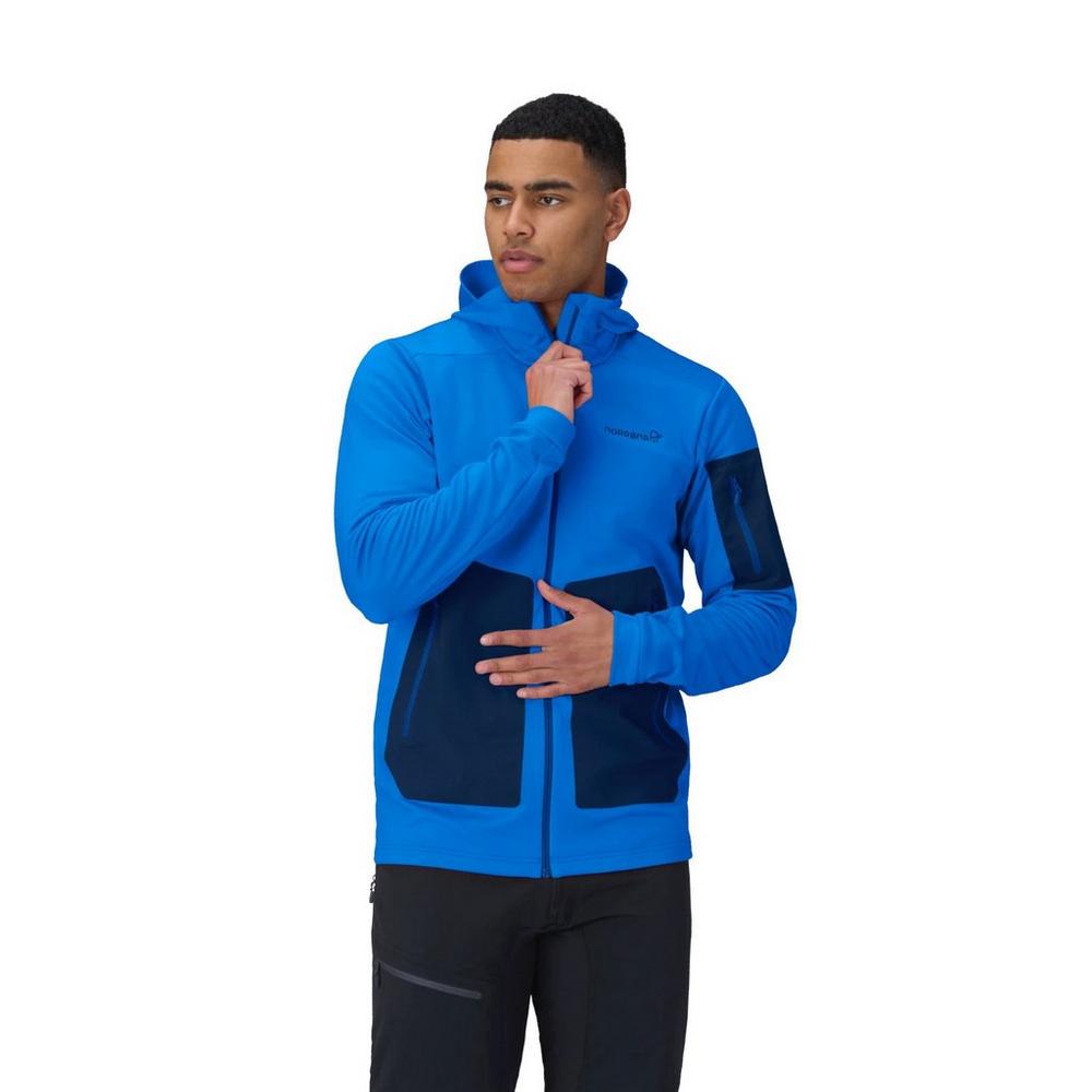 Norrona Men's Falketind Warm2 Stretch Hood - Blue
