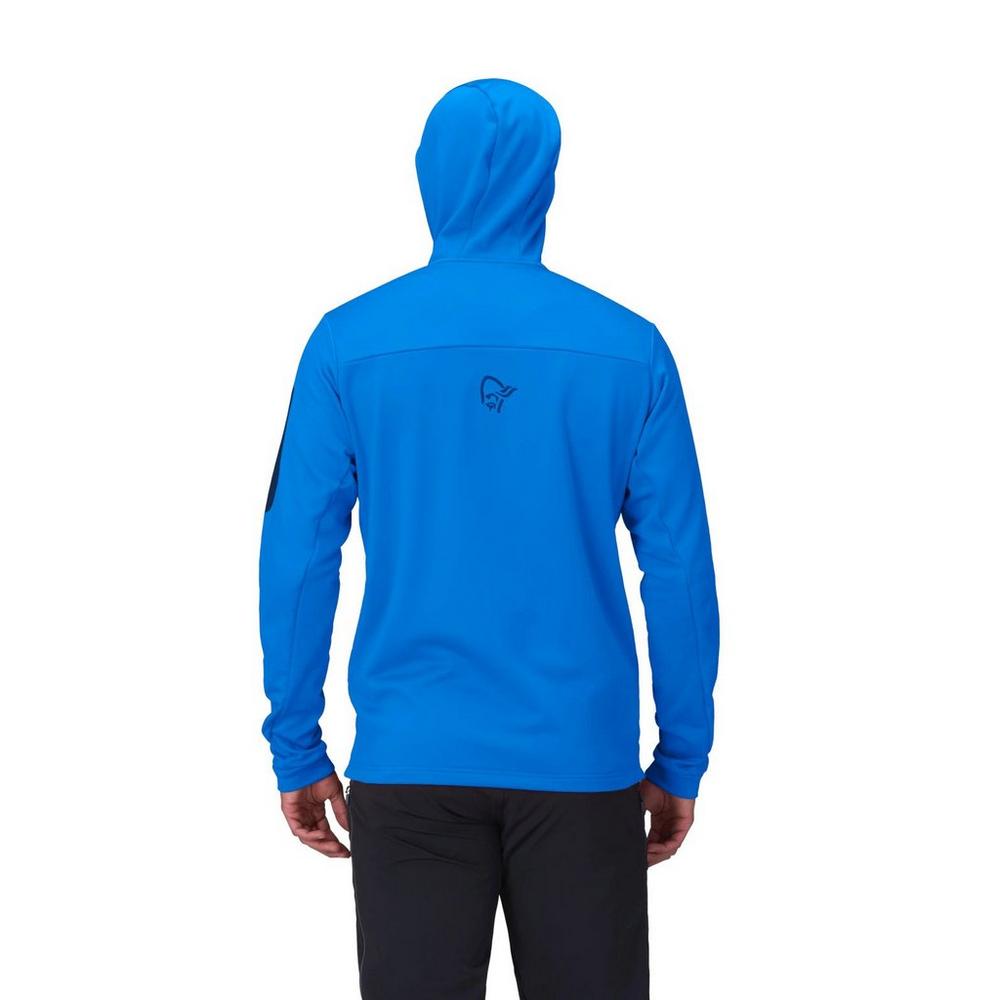 Norrona Men's Falketind Warm2 Stretch Hood - Blue