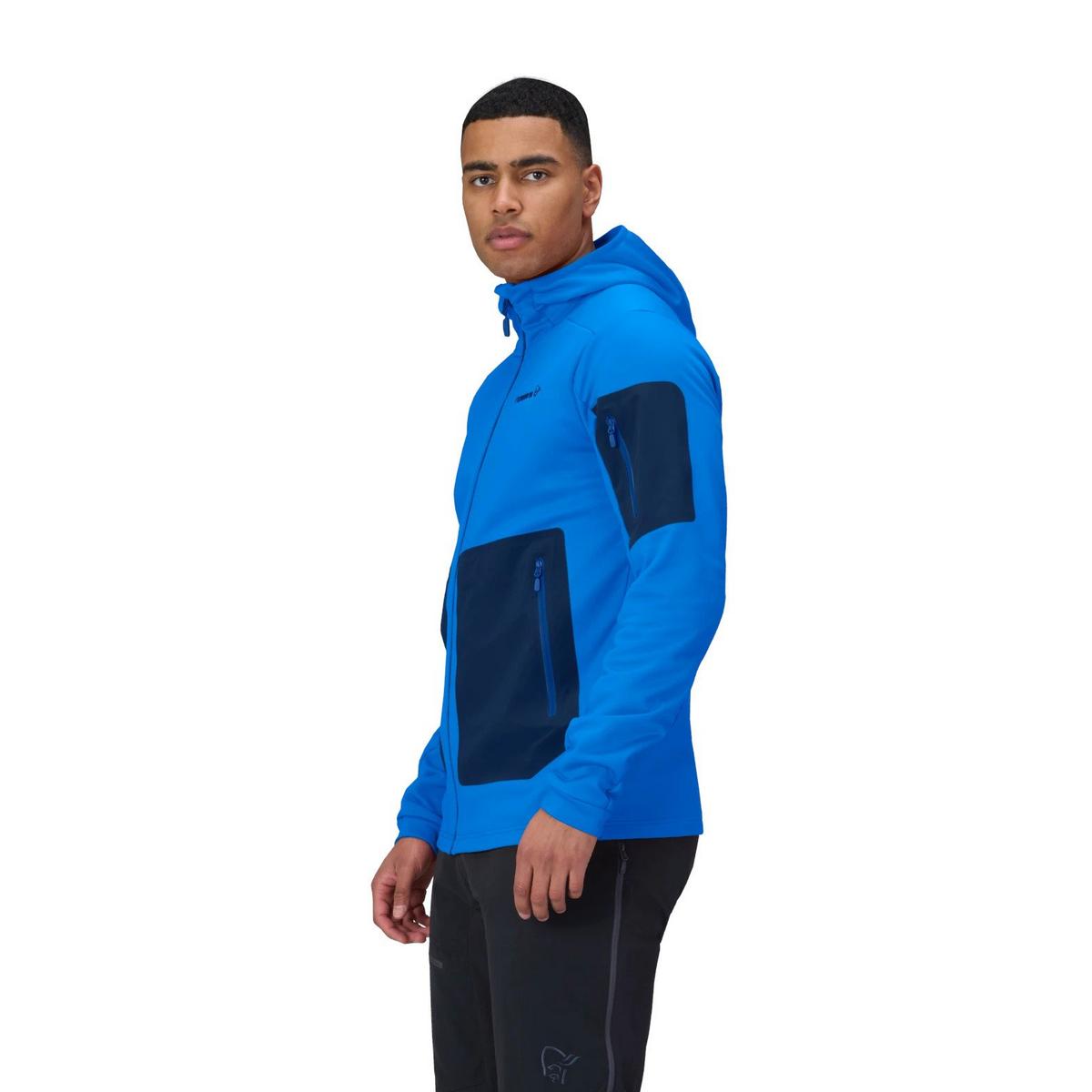Norrona Men's Falketind Warm2 Stretch Hood - Blue
