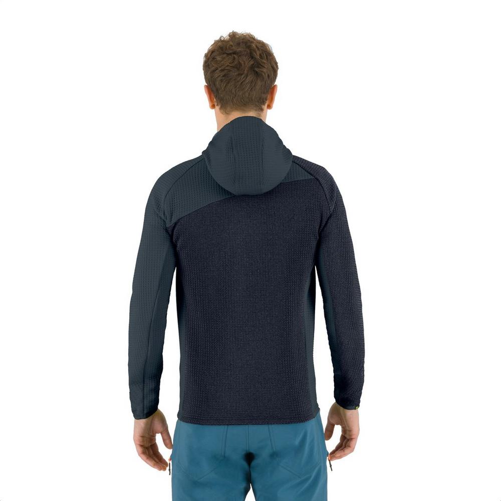 Karpos Men's Averau Full Zip Hoodie Fleece - Navy