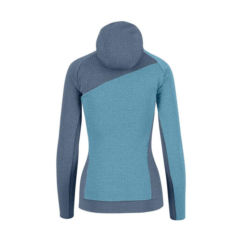Karpos Women's Averau Full Zip Hoodie Fleece - Blue