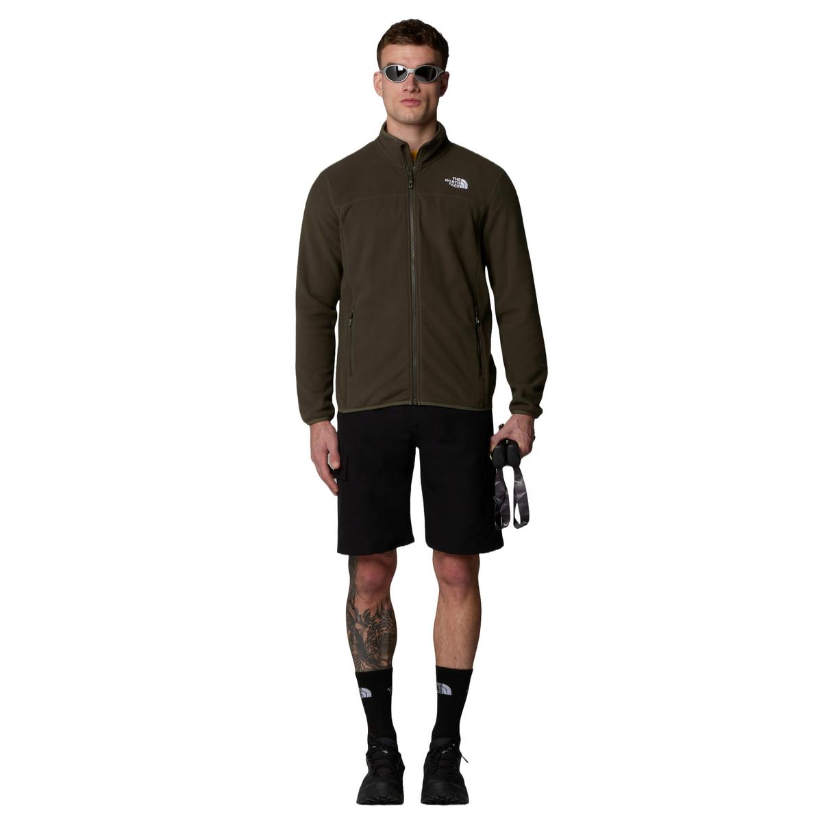 The North Face Men's 100 Glacier Full Zip Fleece - Green