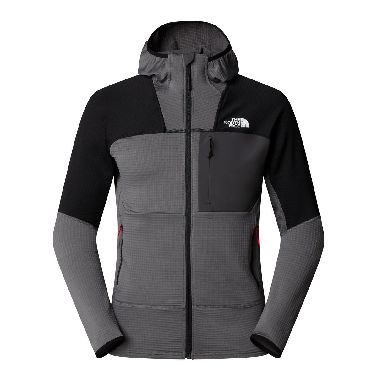 The North Face Men's Stormgap Power Grid Hoodie - Grey / Black