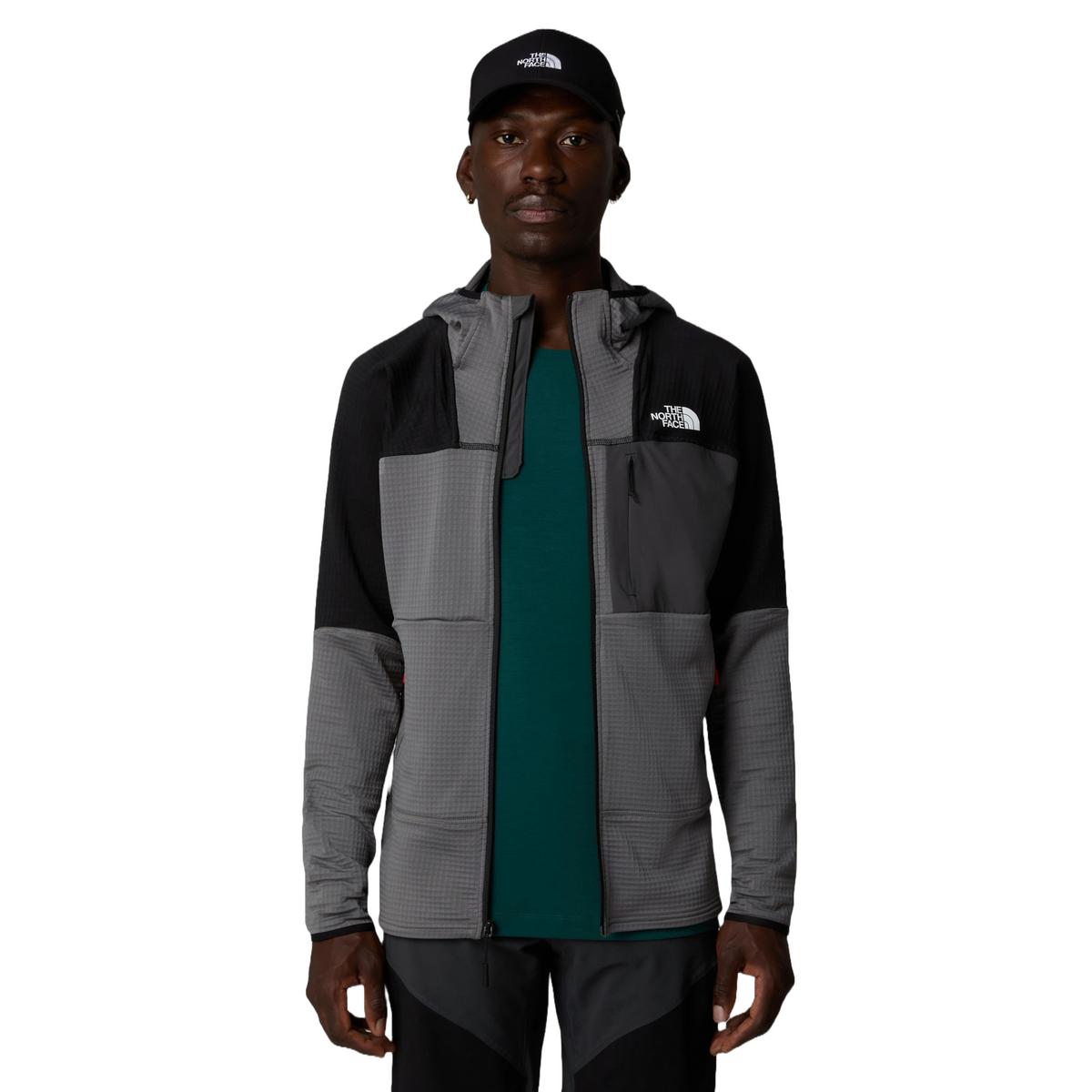 The North Face Men's Stormgap Power Grid Hoodie - Grey / Black