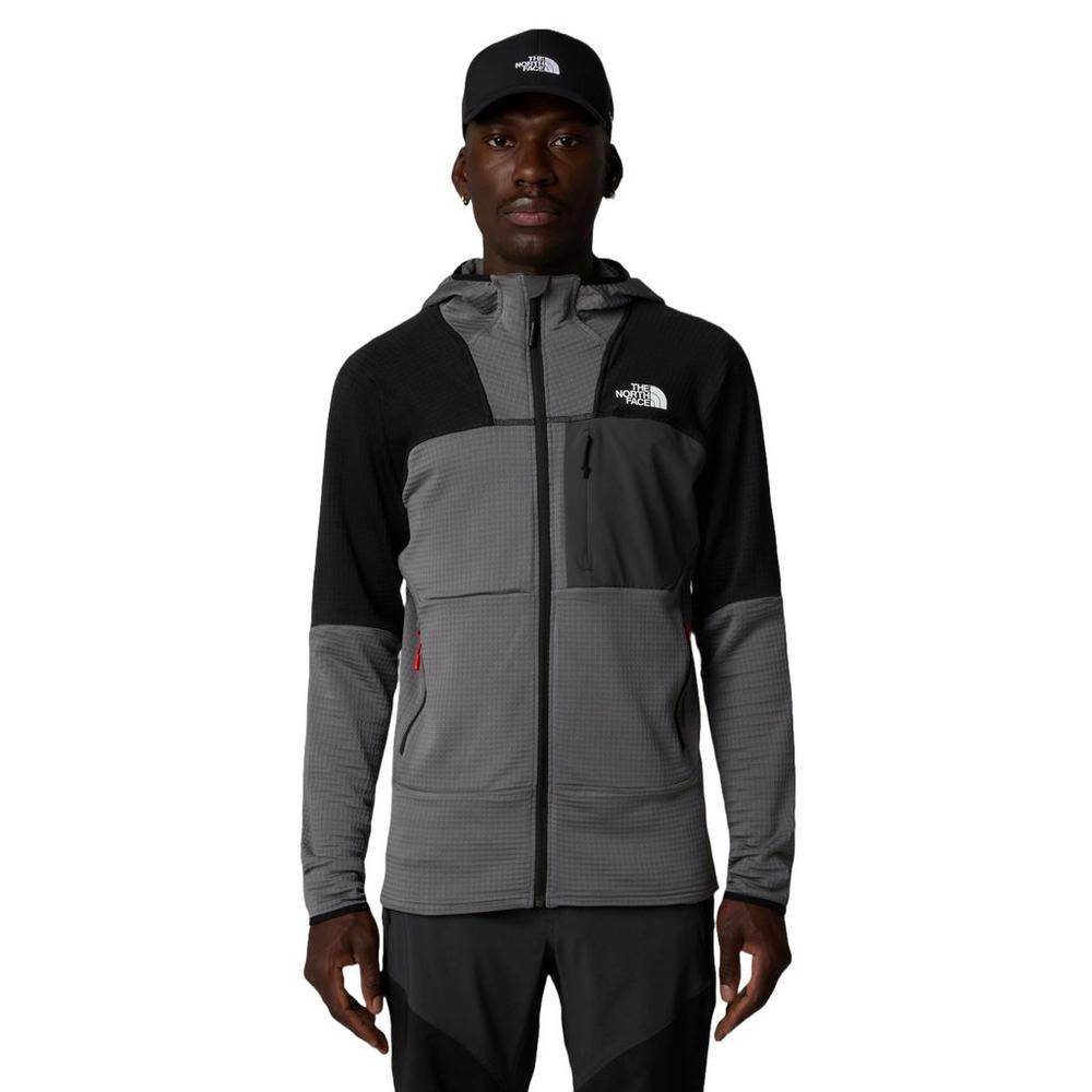 The North Face Men's Stormgap Power Grid Hoodie - Grey / Black