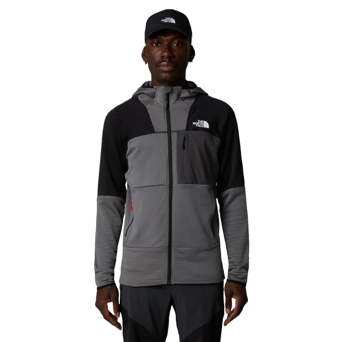 The North Face Men's Stormgap Power Grid Hoodie - Grey / Black