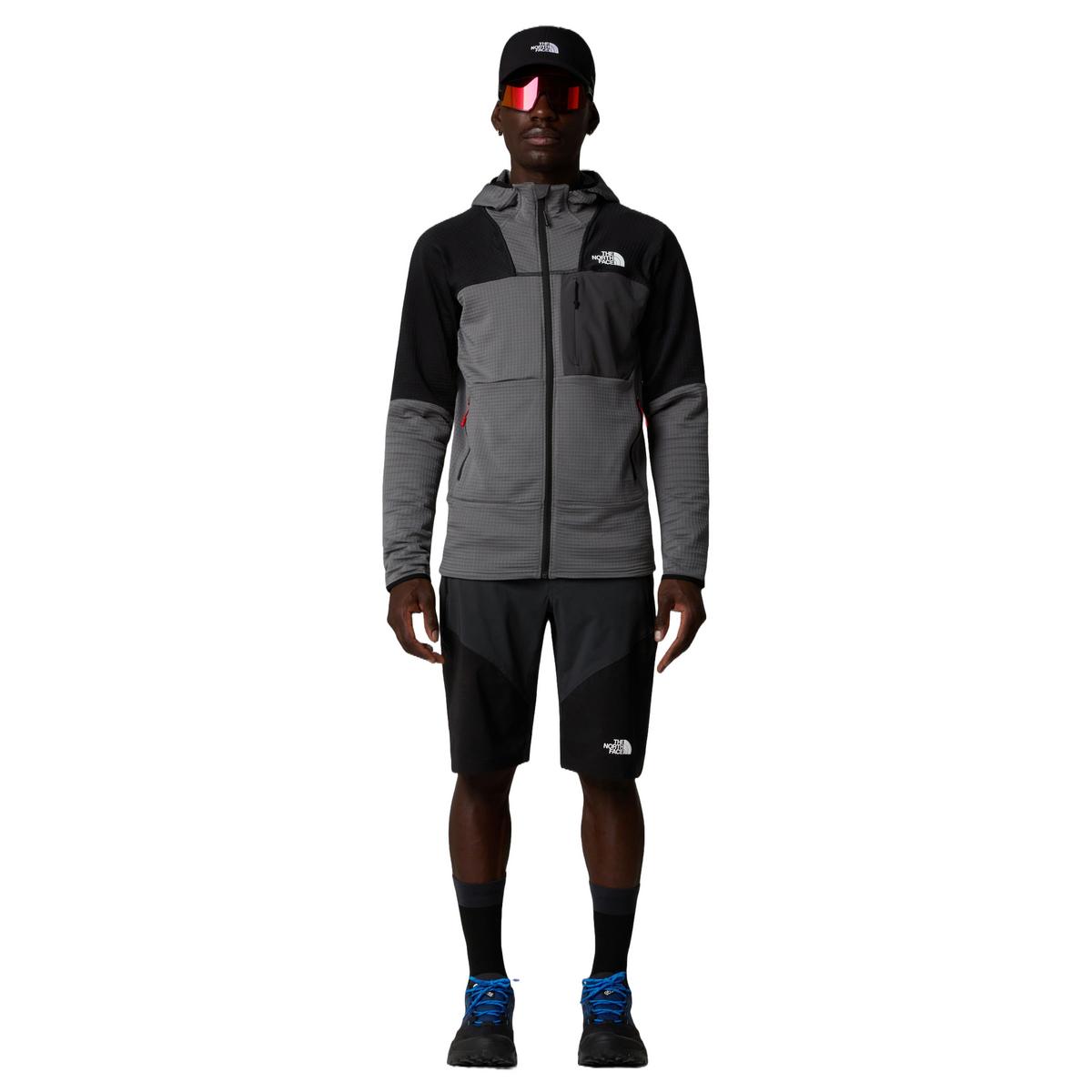 The North Face Men's Stormgap Power Grid Hoodie - Grey / Black