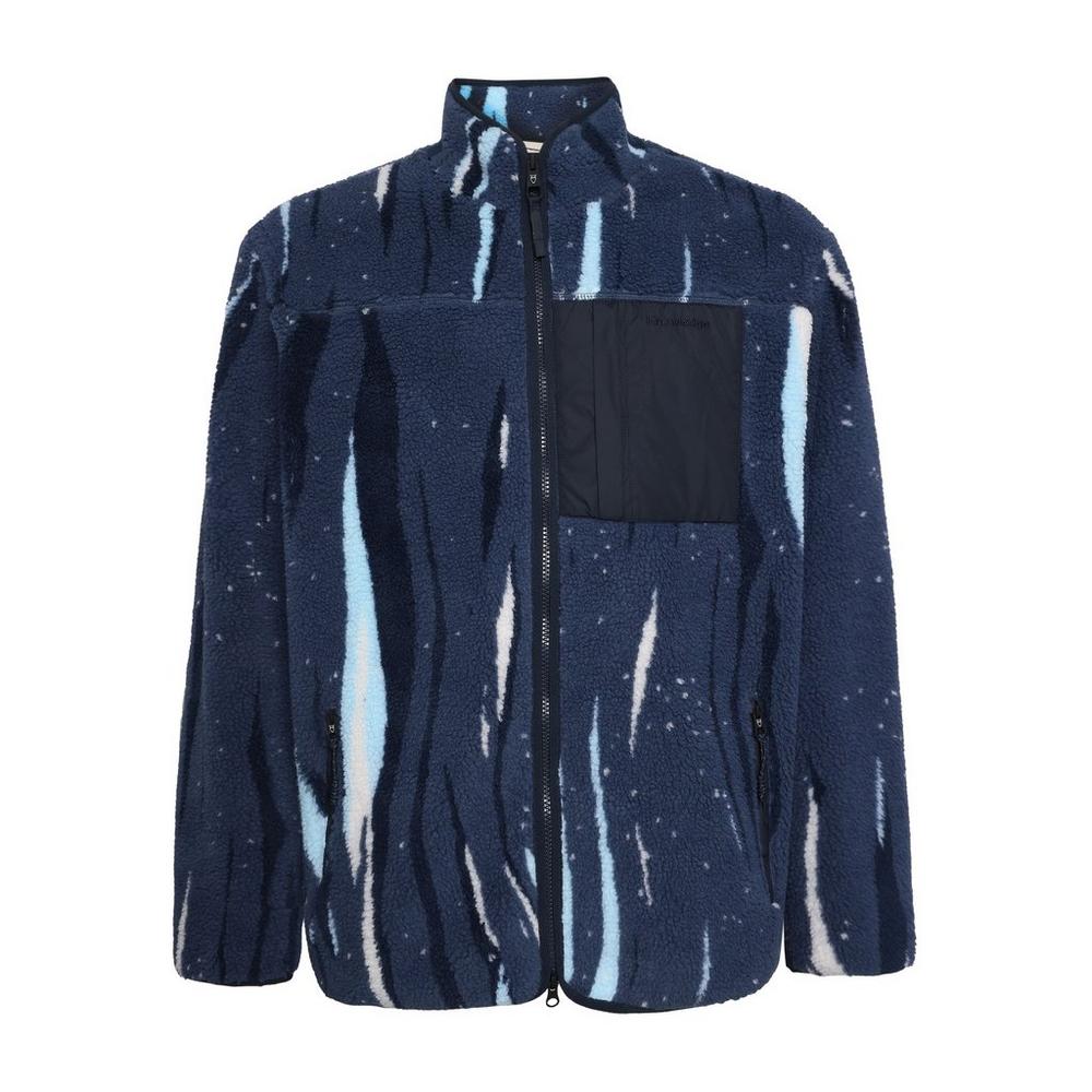 Knowledge Cotton Men's Northern Lights Full-Zip Fleece - Blue