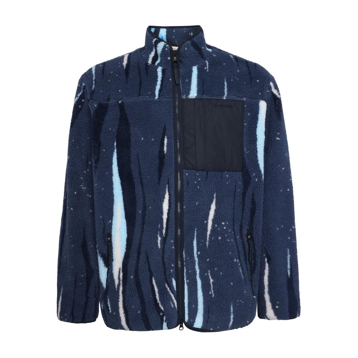 Knowledge Cotton Men's Northern Lights Full-Zip Fleece - Blue