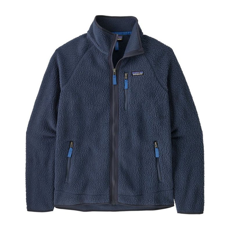 Patagonia Men's Retro Pile Fleece Jacket Navy Blue Tiso
