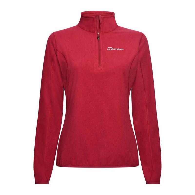 Women's Hendra Half Zip Fleece - Beet Pink