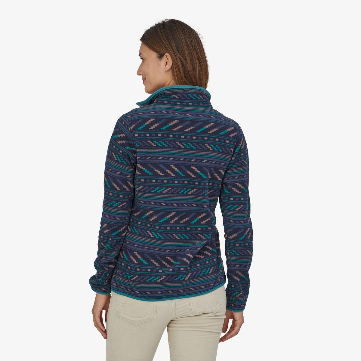 Patagonia Women's Micro D Snap T Pullover - Bergy Bits New Navy