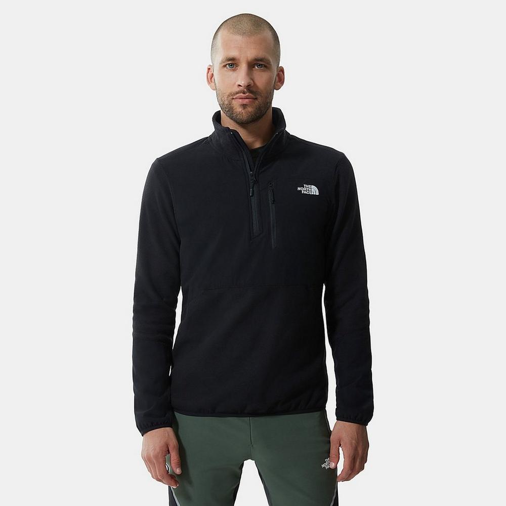 100 Glacier 1/4 Zip Mens Fleece M TNF Black : : Clothing