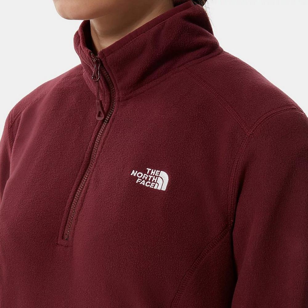 Women s The North Face 100 Glacier Quarter Zip Fleece Fleeces Midlayers George Fisher UK