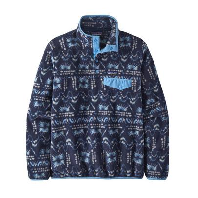 Patagonia Women's Lightweight Synchilla Snap T Pullover - Navy Print