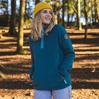  Women's Sequoia Recycled Fleece Pullover - Blue Coral
