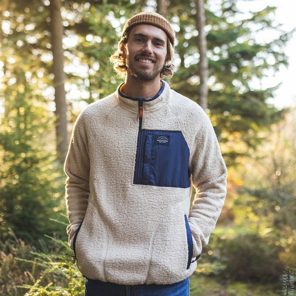 Passenger Men's Offgrid Quarter Sherpa Fleece - Oatmeal