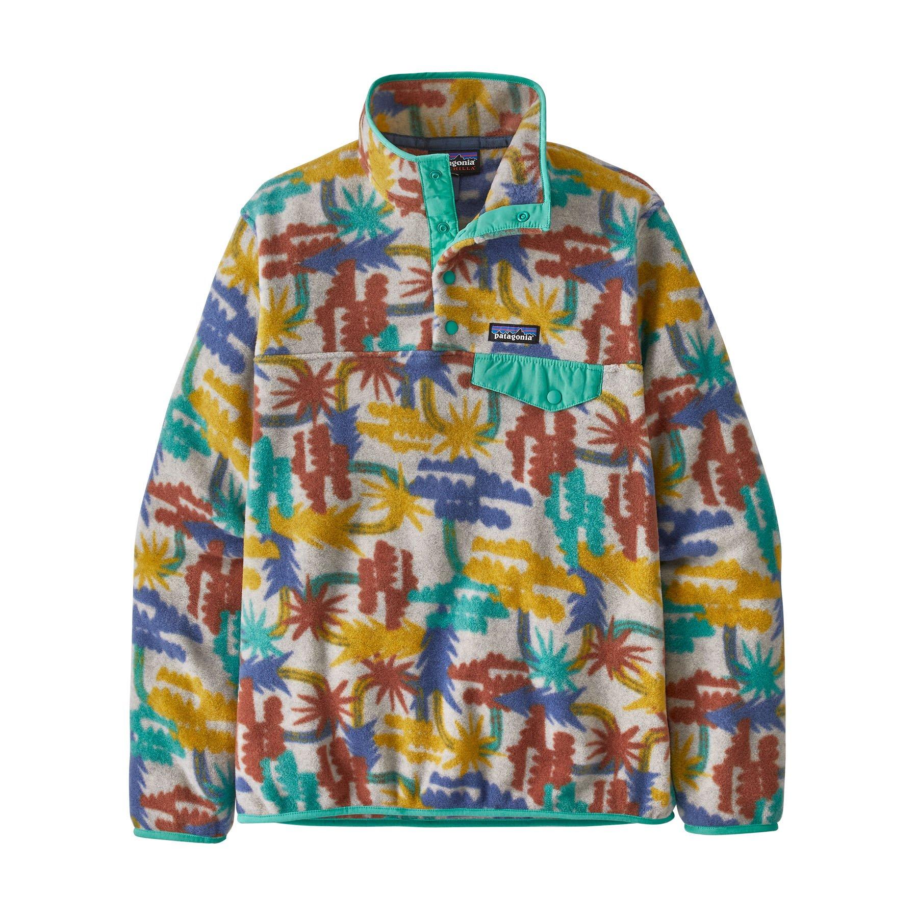 Patagonia printed fleece pullover on sale