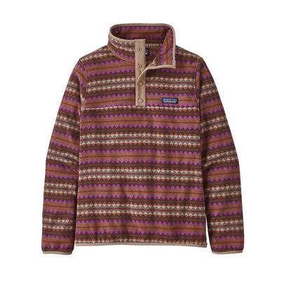 Patagonia Women's Micro D Snap T Pullover - Stripe Brown