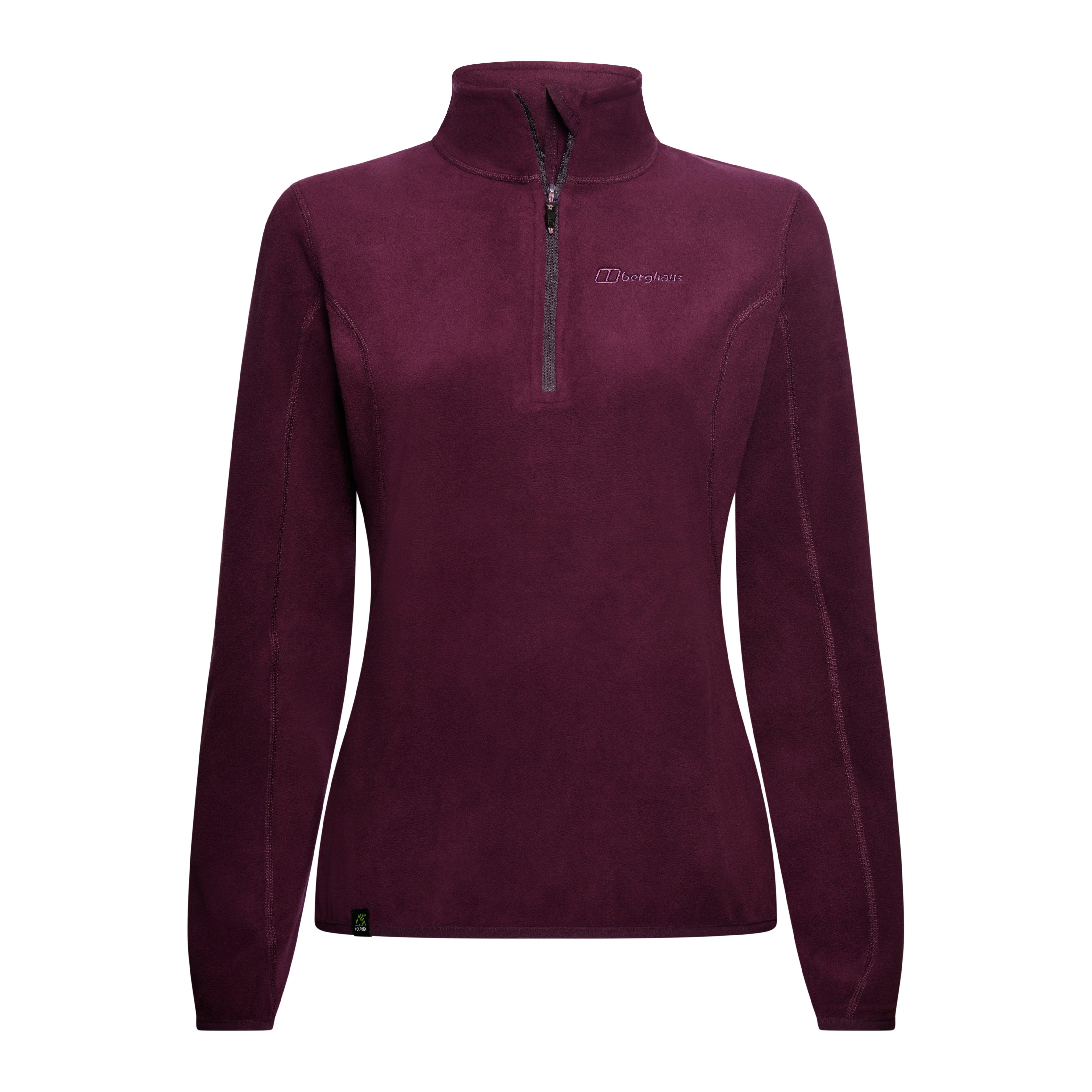 Women s Berghaus Hendra Eco 1 2 Zip Fleece Purple Tiso UK