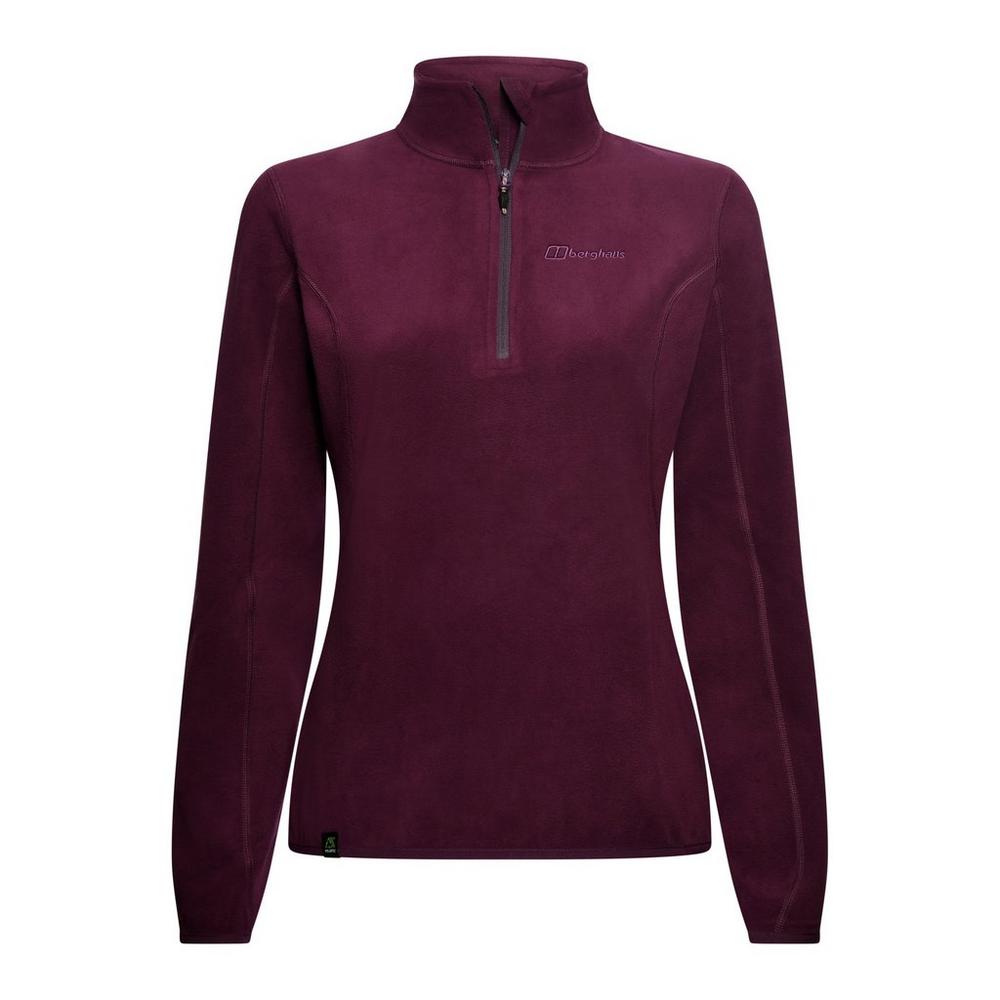 Women s Berghaus Hendra Eco 1 2 Zip Fleece Purple Tiso UK