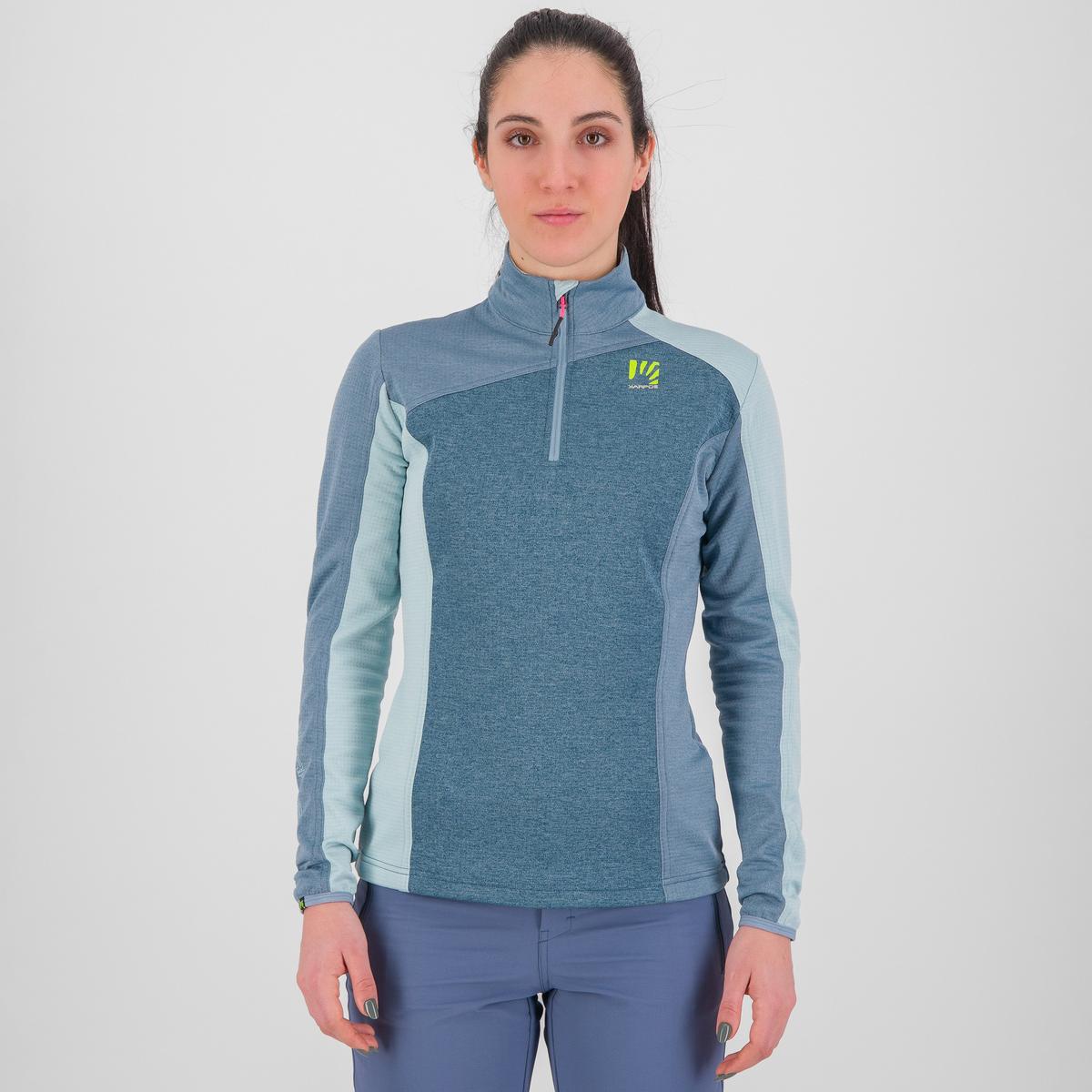 Karpos Women's Federa Half Zip Fleece - Blue