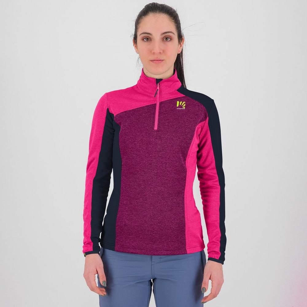 Karpos Women's Federa Half Zip Fleece - Pink