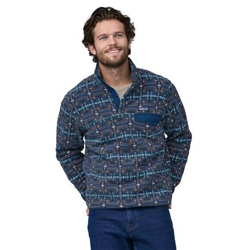 Patagonia Men's Lightweight Synchilla Snap T Pullover - Snow Beam/Dark Natural