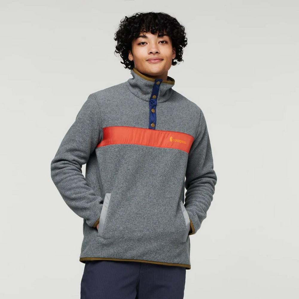 Mens fleece pullover clearance jacket