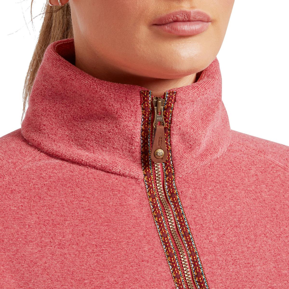 Sherpa Adventure Women's Rolpa Eco Half Zip Pullover - Mineral Red