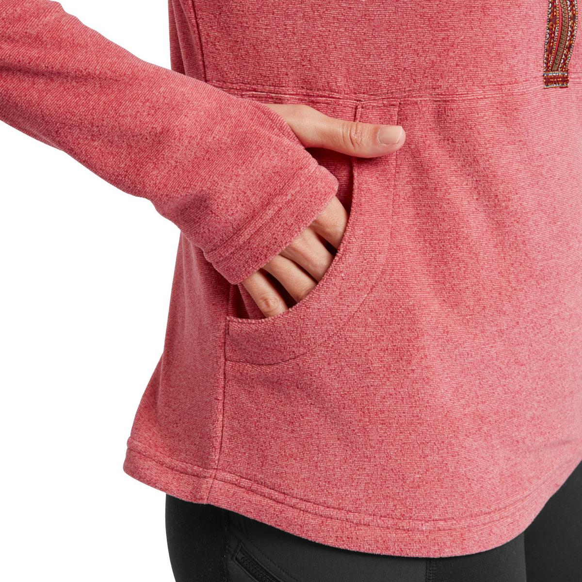 Sherpa Adventure Women's Rolpa Eco Half Zip Pullover - Mineral Red