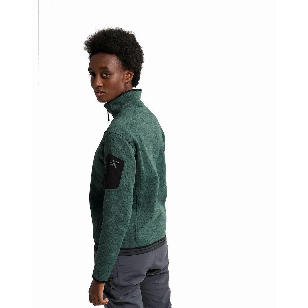 Green half hotsell zip fleece